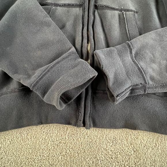 🔥Vintage Y2K Abercrombie & Fitch Spell out Faded Distressed Zip Up Mens Hoodie - Picture 8 of 16